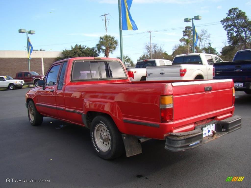 1988 Pickup Deluxe Extended Cab - Red / Gray photo #6