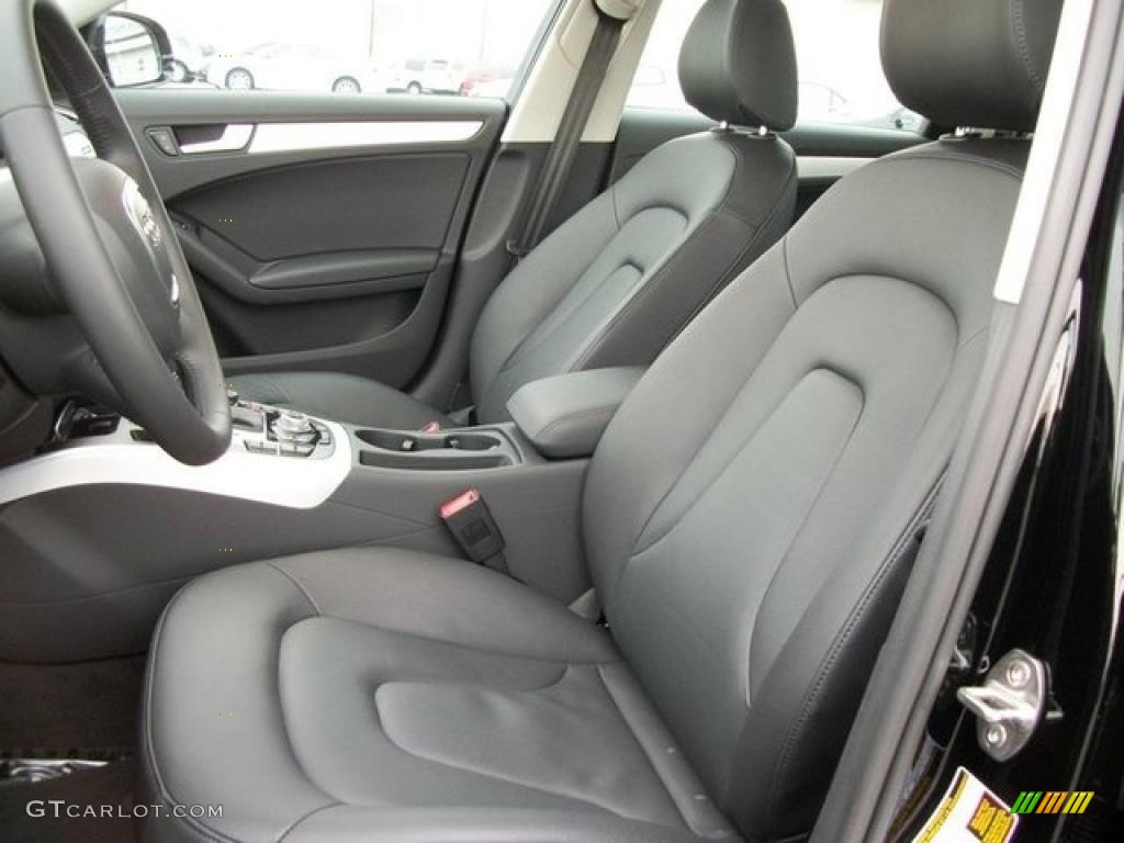 Black Interior 2011 Audi A4 2.0T quattro Sedan Photo #46311185