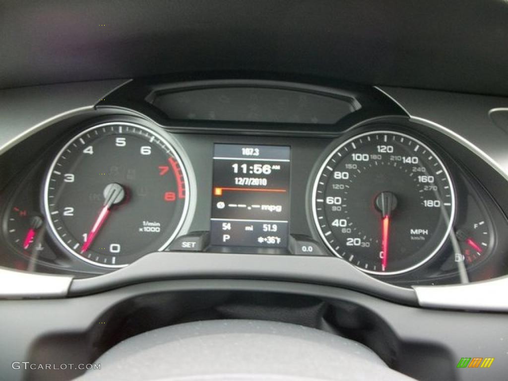 2011 Audi A4 2.0T quattro Sedan Gauges Photo #46311224