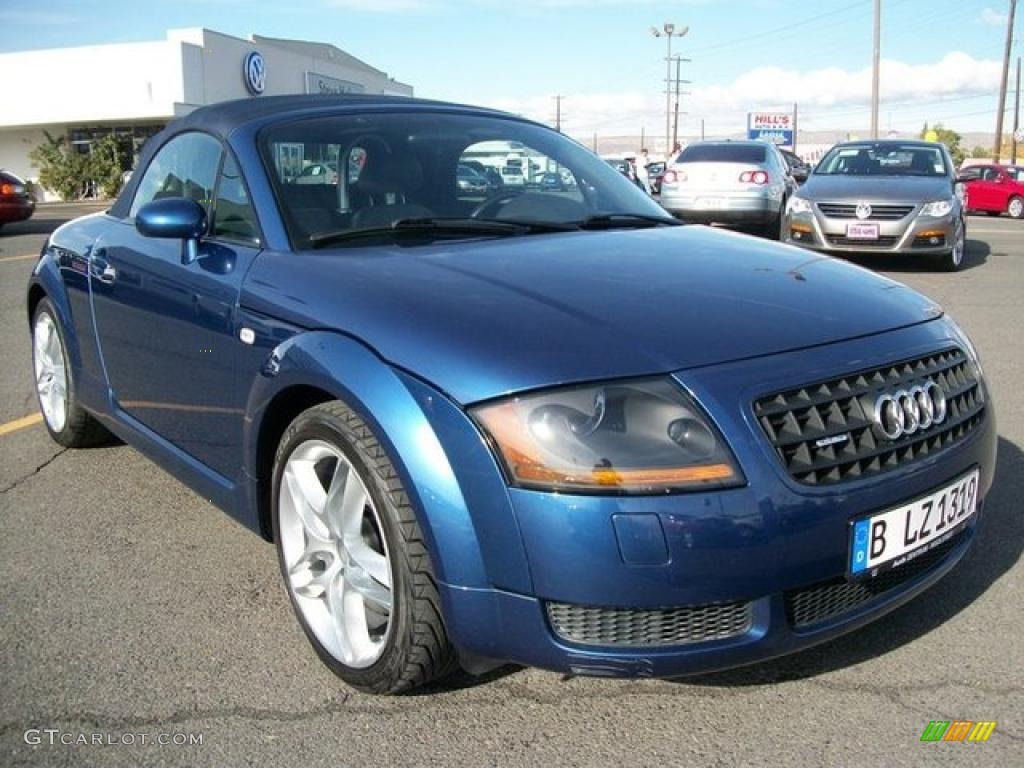 Ocean Blue Pearl Effect 2003 Audi TT 1.8T quattro Roadster Exterior Photo #46312874