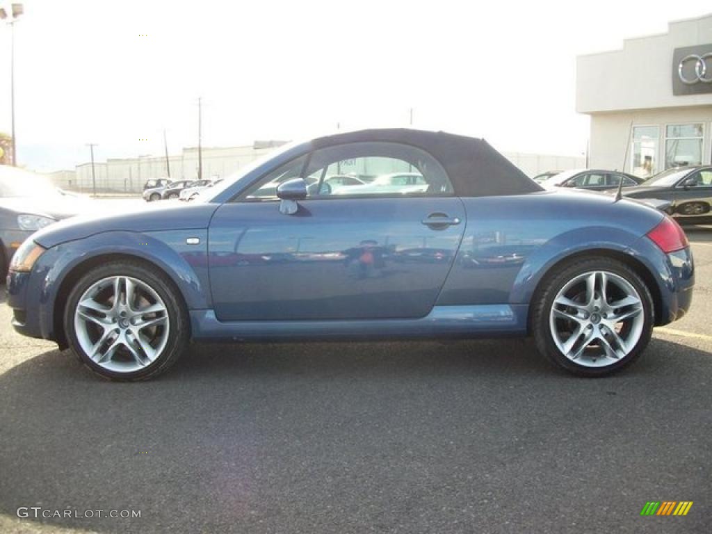2003 TT 1.8T quattro Roadster - Ocean Blue Pearl Effect / Aviator Gray photo #8