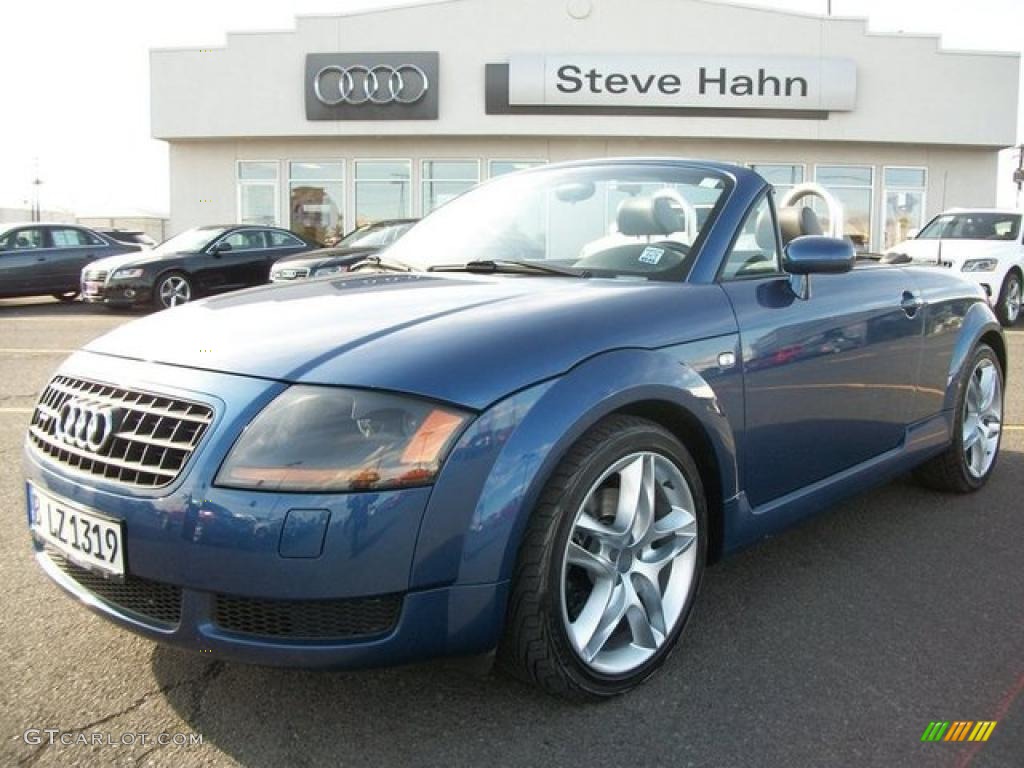 2003 TT 1.8T quattro Roadster - Ocean Blue Pearl Effect / Aviator Gray photo #11