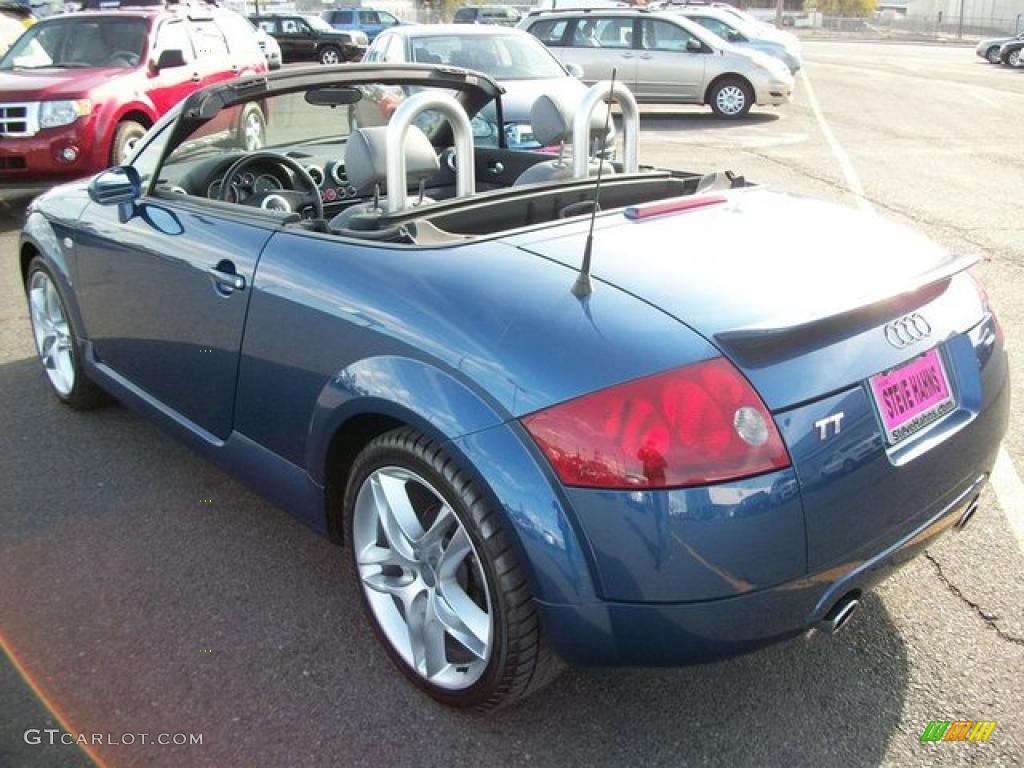 2003 TT 1.8T quattro Roadster - Ocean Blue Pearl Effect / Aviator Gray photo #15