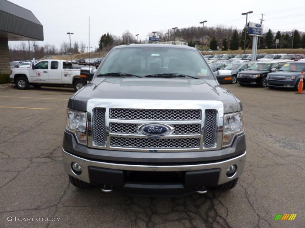 2011 F150 Lariat SuperCrew 4x4 - Sterling Grey Metallic / Black photo #7