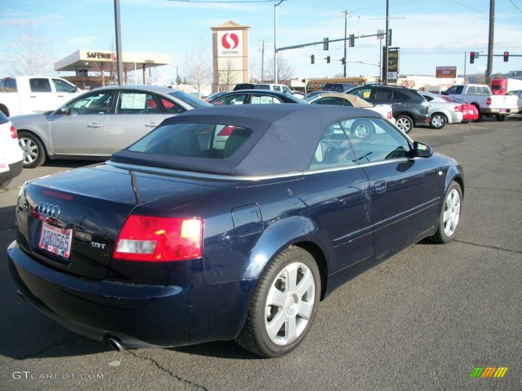 Moro Blue Pearl 2003 Audi A4 1.8T Cabriolet Exterior Photo #46313648