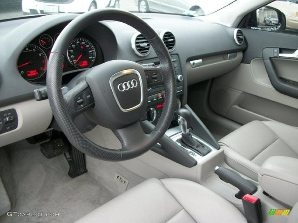 Light Gray Interior 2008 Audi A3 2.0T Photo #46313762
