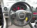 Light Gray 2008 Audi A3 2.0T Steering Wheel
