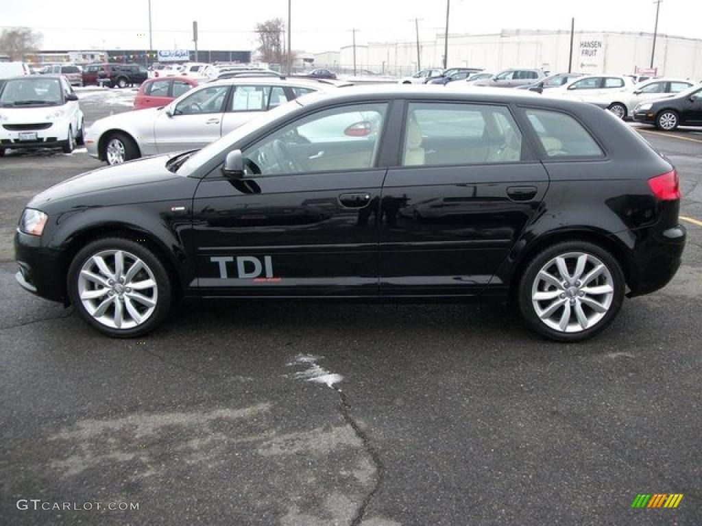 Brilliant Black 2010 Audi A3 2.0 TDI Exterior Photo #46314071