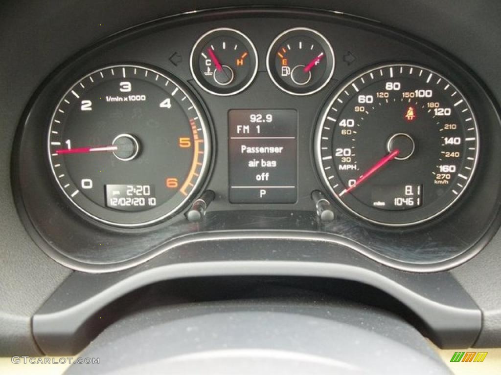 2010 Audi A3 2.0 TDI Gauges Photo #46314107