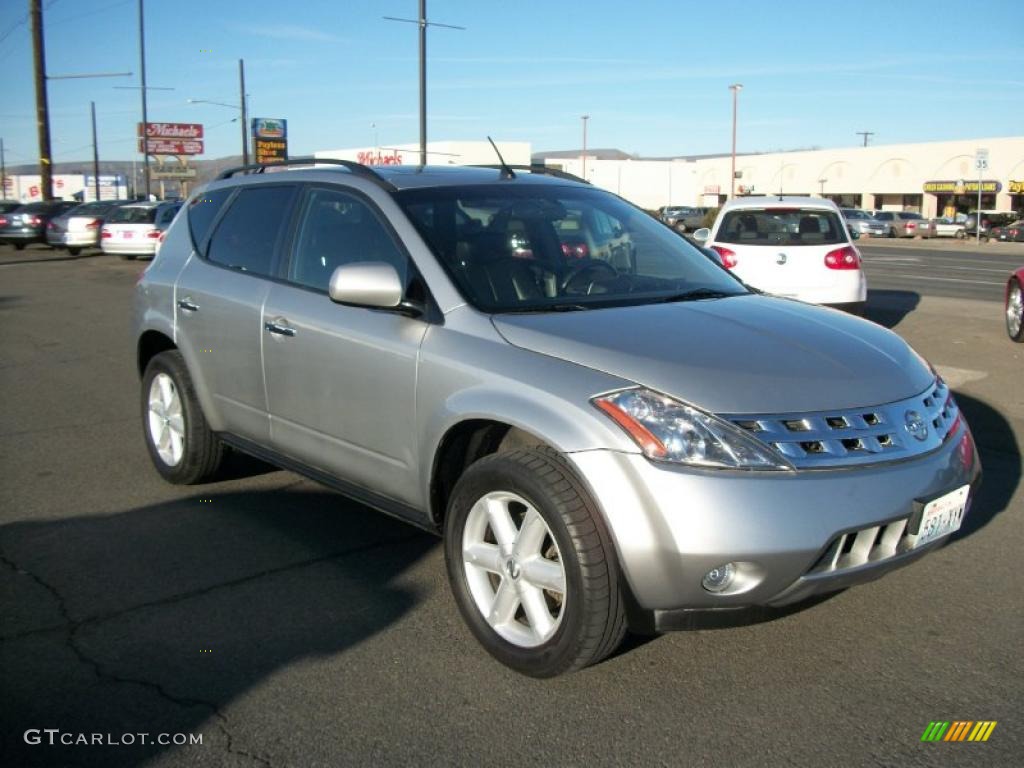 2003 Murano SE AWD - Sheer Silver Metallic / Charcoal photo #3