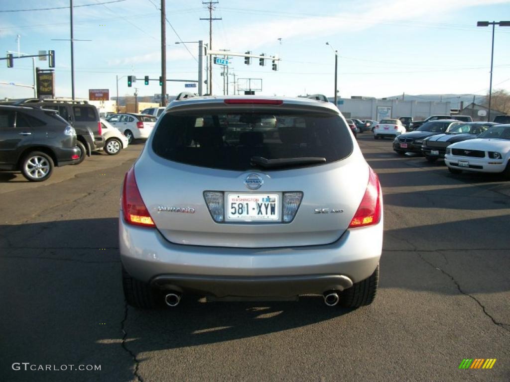 2003 Murano SE AWD - Sheer Silver Metallic / Charcoal photo #6