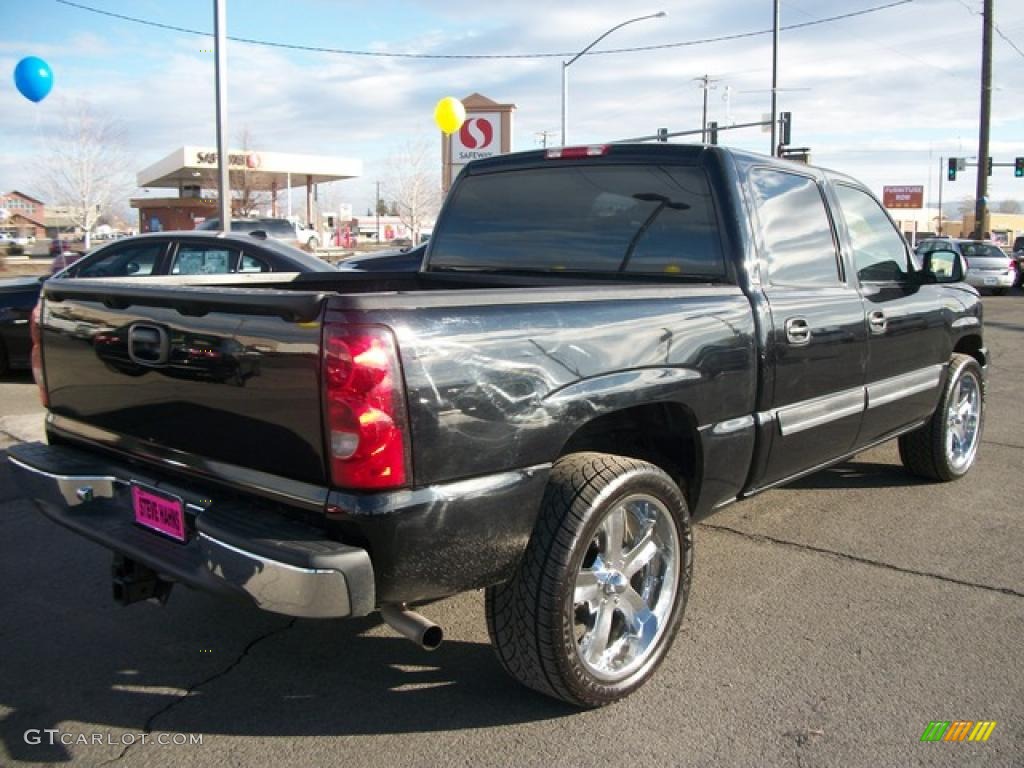 2007 Silverado 1500 Classic LS Crew Cab 4x4 - Black / Dark Charcoal photo #5