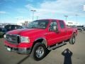 2006 Red Clearcoat Ford F350 Super Duty XLT Crew Cab 4x4  photo #1