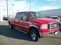 2006 Red Clearcoat Ford F350 Super Duty XLT Crew Cab 4x4  photo #3