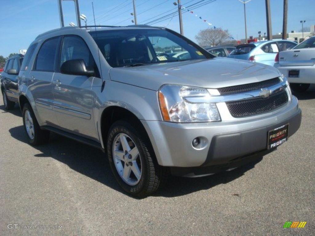 2005 Equinox LT AWD - Galaxy Silver Metallic / Light Gray photo #8