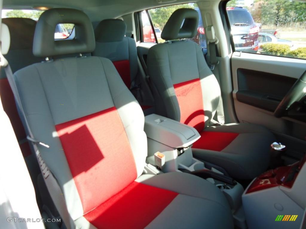Pastel Slate Gray Red Interior 2007 Dodge Caliber R T Awd