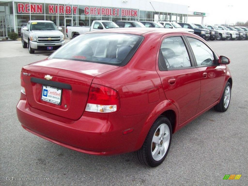 Sport Red 2006 Chevrolet Aveo LT Sedan Exterior Photo #46319379