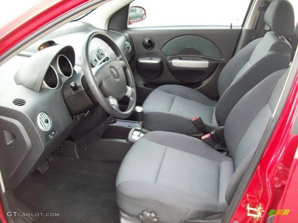 Charcoal Interior 2006 Chevrolet Aveo Lt Sedan Photo