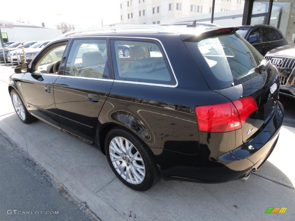 Brilliant Black 2008 Audi A4 2.0T quattro Avant Exterior Photo #46320093