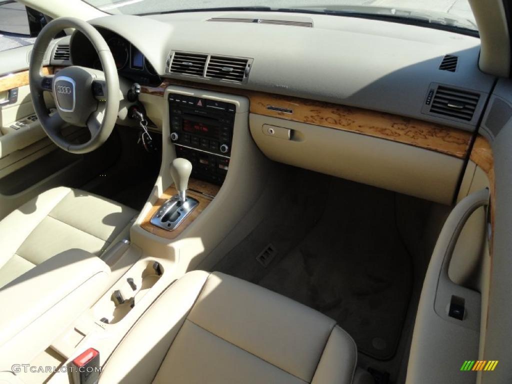 2008 Audi A4 2.0T quattro Avant Beige Dashboard Photo #46320120