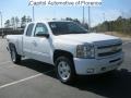 2011 Summit White Chevrolet Silverado 1500 LT Extended Cab 4x4  photo #1