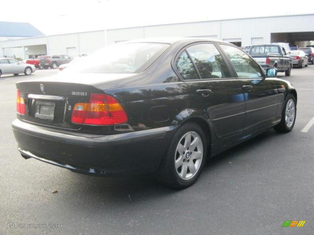 2002 3 Series 325i Sedan - Jet Black / Black photo #2