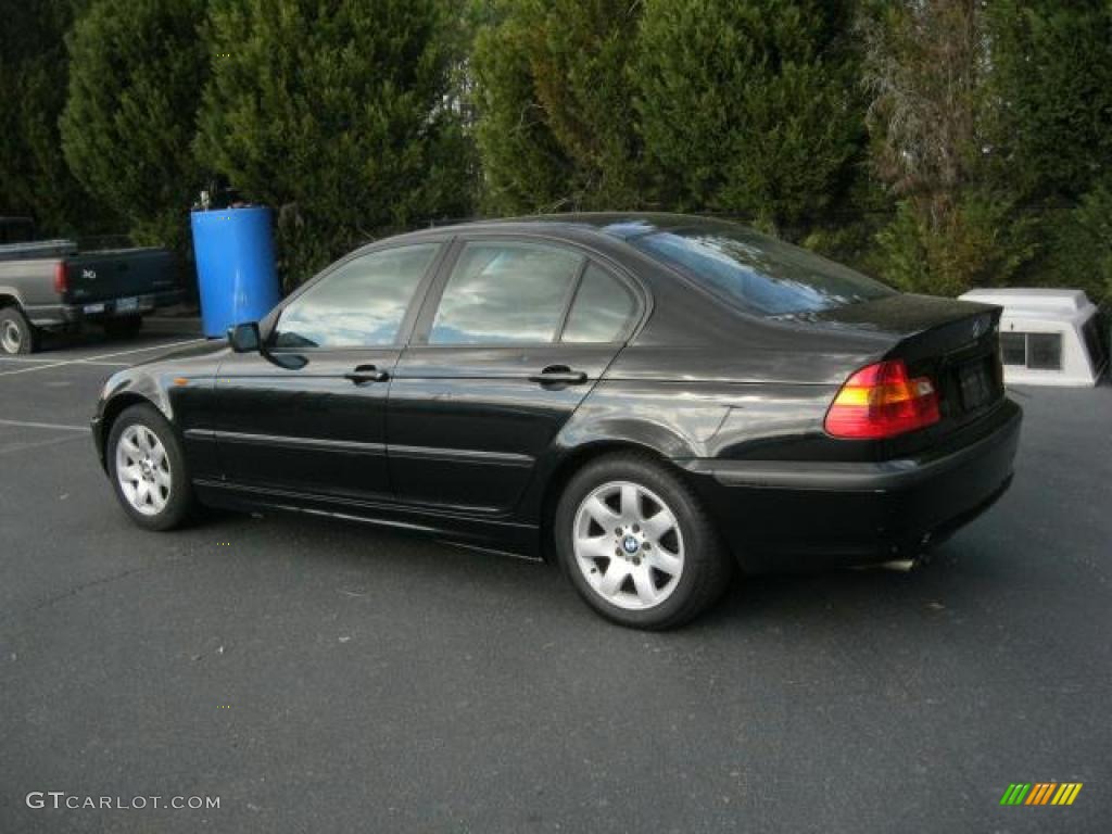 2002 3 Series 325i Sedan - Jet Black / Black photo #3