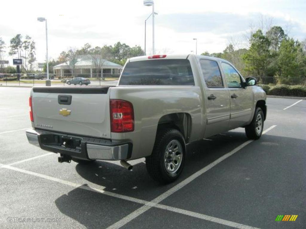 2009 Silverado 1500 LS Crew Cab - Silver Birch Metallic / Dark Titanium photo #2
