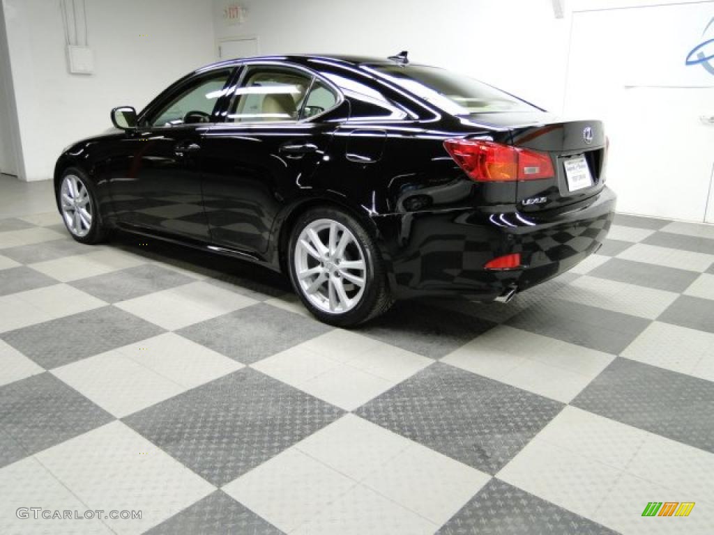2007 IS 350 - Obsidian Black / Cashmere photo #13