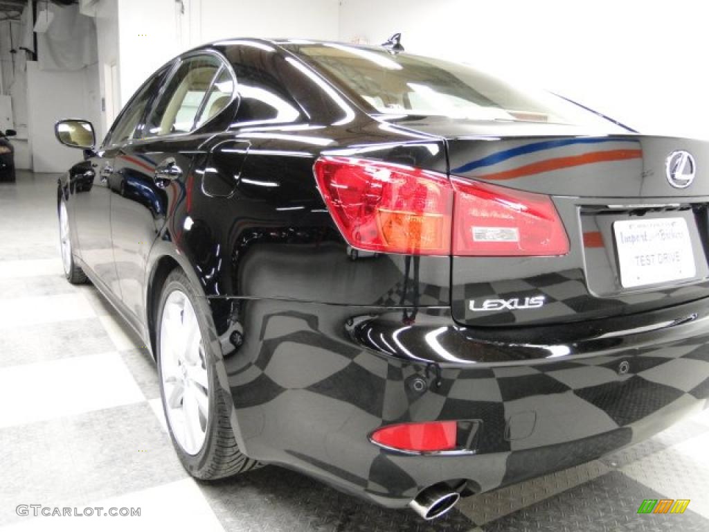 2007 IS 350 - Obsidian Black / Cashmere photo #14