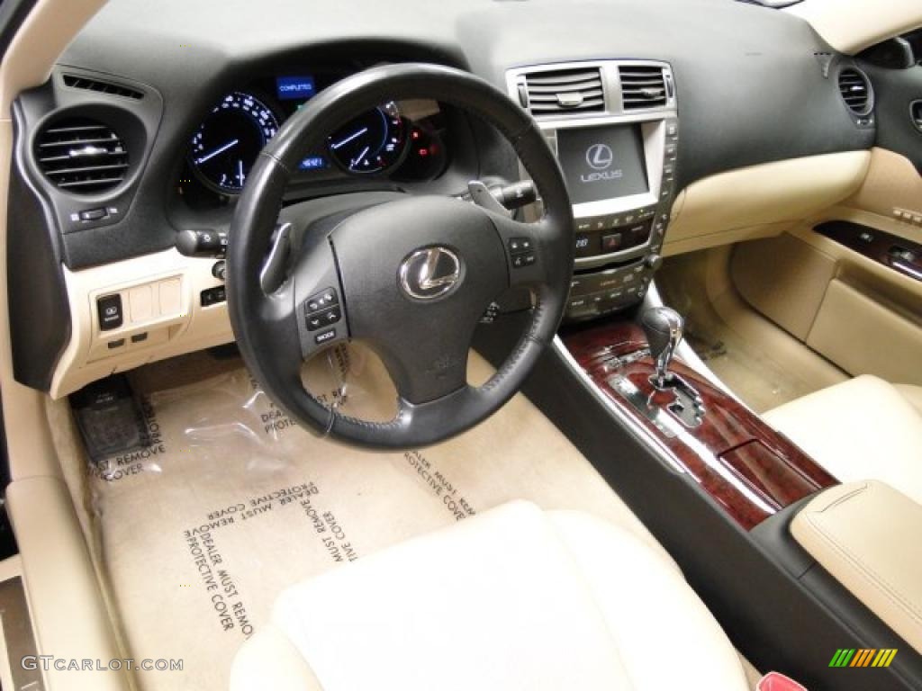 2007 IS 350 - Obsidian Black / Cashmere photo #17