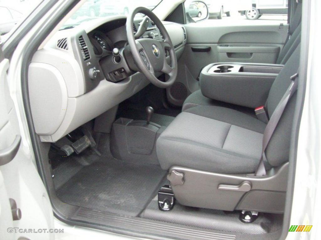 2010 Silverado 1500 LS Regular Cab 4x4 - Sheer Silver Metallic / Dark Titanium photo #22