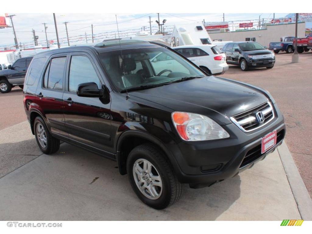 2003 CR-V EX 4WD - Nighthawk Black Pearl / Black photo #2