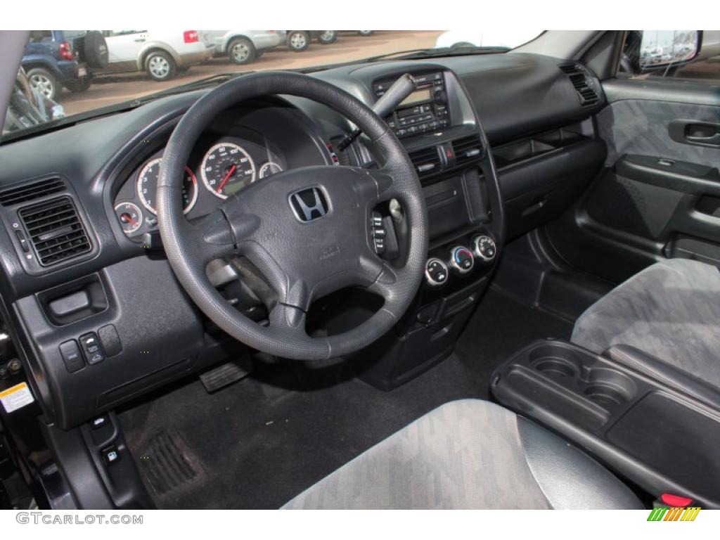 2003 CR-V EX 4WD - Nighthawk Black Pearl / Black photo #6
