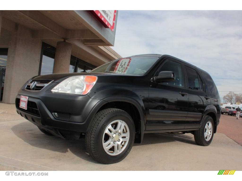 2003 CR-V EX 4WD - Nighthawk Black Pearl / Black photo #15