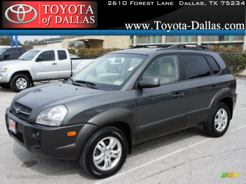 2007 Tucson SE - Dark Titanium Gray Metallic / Beige photo #1