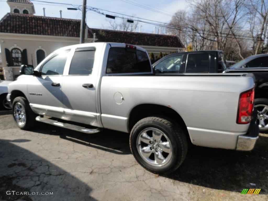 2003 Ram 1500 Laramie Quad Cab 4x4 - Bright Silver Metallic / Dark Slate Gray photo #5