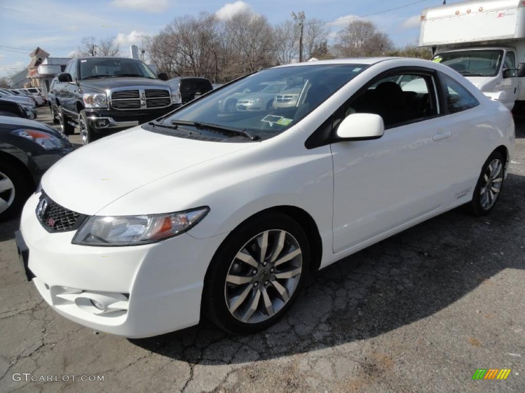 2009 Honda civic si white coupe