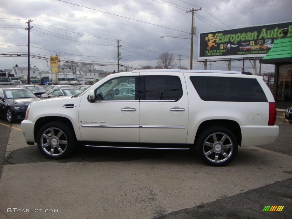 2007 Escalade ESV AWD - White Diamond / Cocoa/Light Cashmere photo #18