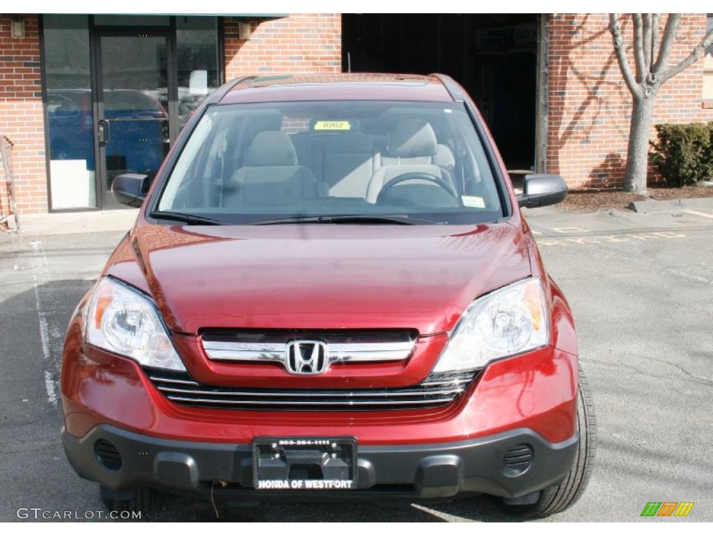 2009 CR-V EX 4WD - Tango Red Pearl / Gray photo #2