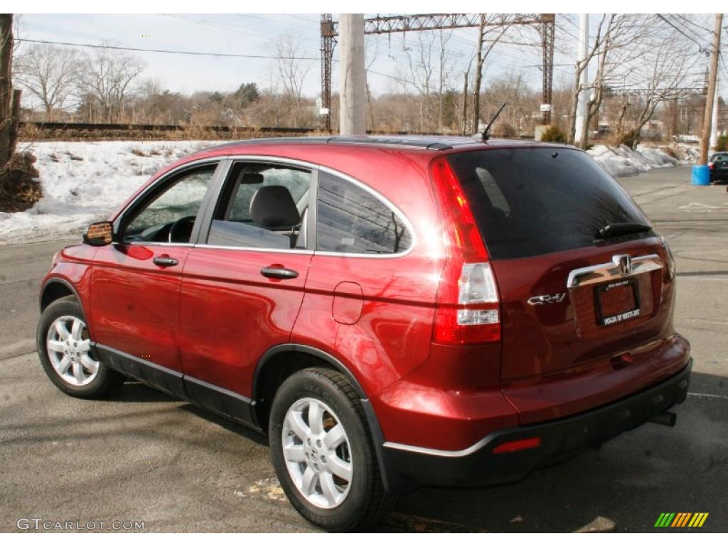 2009 CR-V EX 4WD - Tango Red Pearl / Gray photo #9