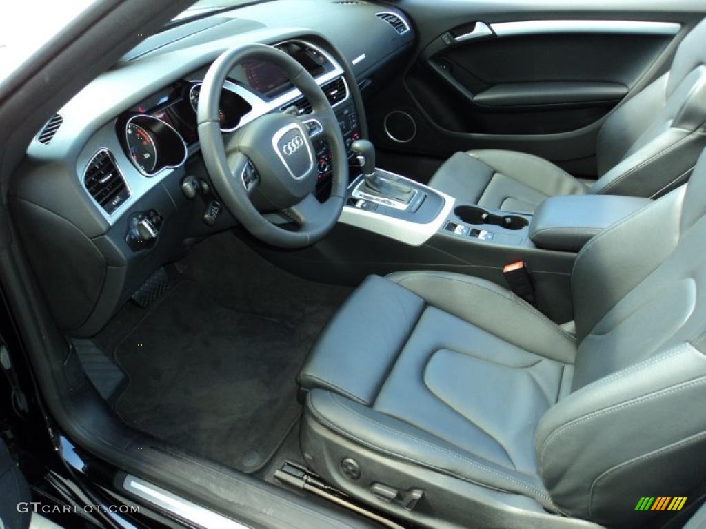 Black Interior 2010 Audi A5 2.0T Cabriolet Photo #46328955