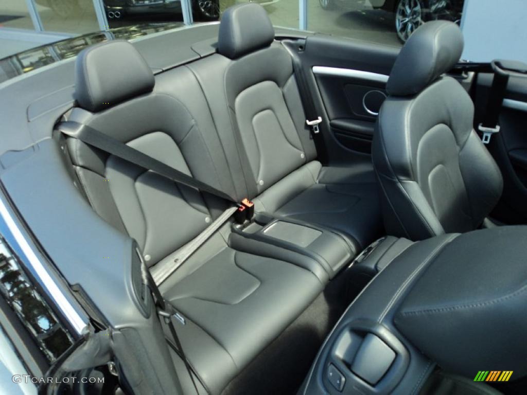 Black Interior 2010 Audi A5 2.0T Cabriolet Photo #46329000