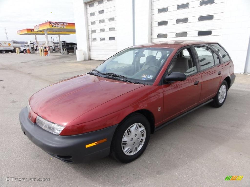 1998 S Series SW1 Wagon - Brilliant Red Metallic / Black/Gray photo #2