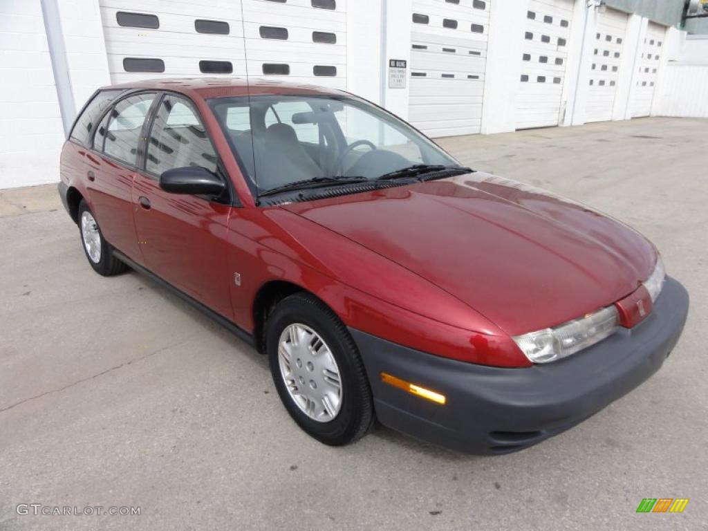 1998 S Series SW1 Wagon - Brilliant Red Metallic / Black/Gray photo #4
