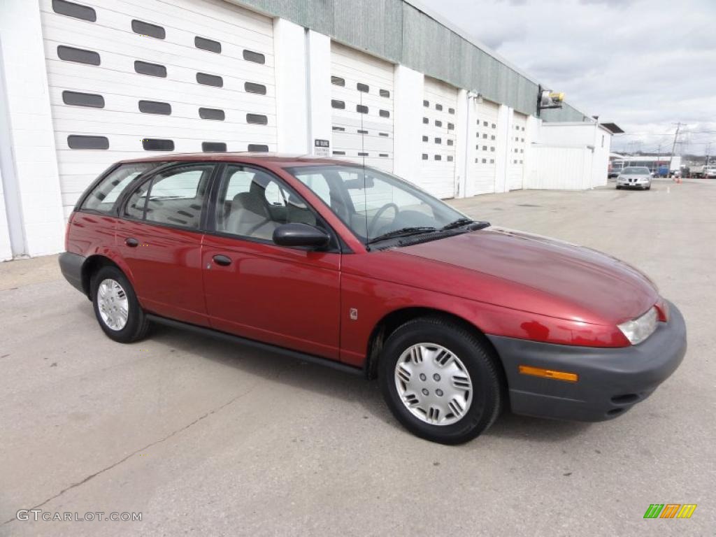 1998 S Series SW1 Wagon - Brilliant Red Metallic / Black/Gray photo #6
