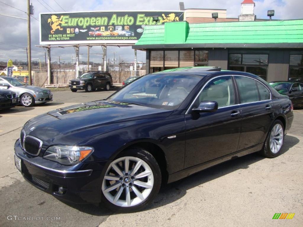 2007 7 Series 750i Sedan - Monaco Blue Metallic / Beige photo #1