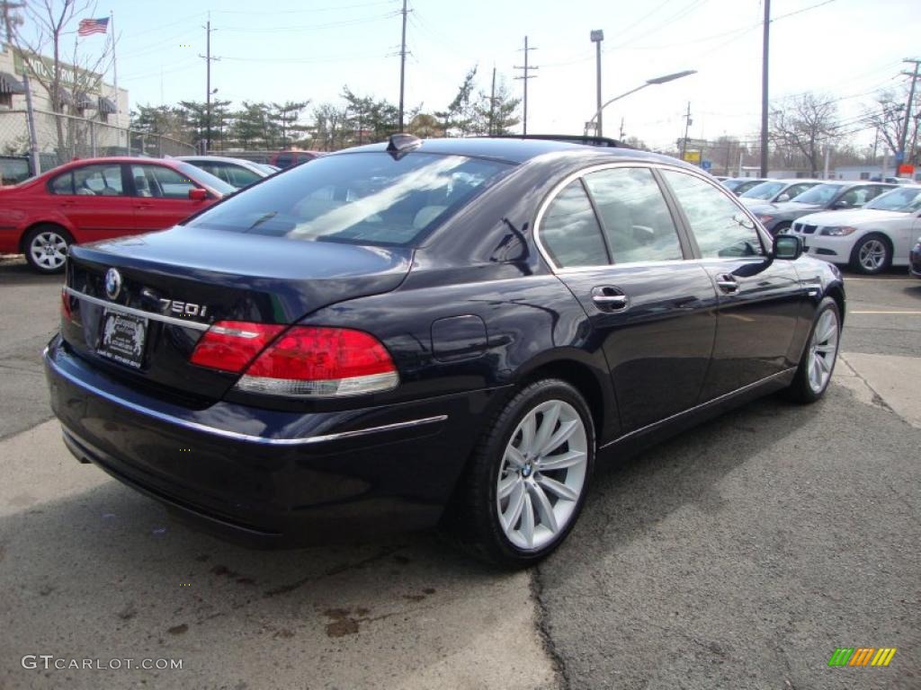2007 7 Series 750i Sedan - Monaco Blue Metallic / Beige photo #4