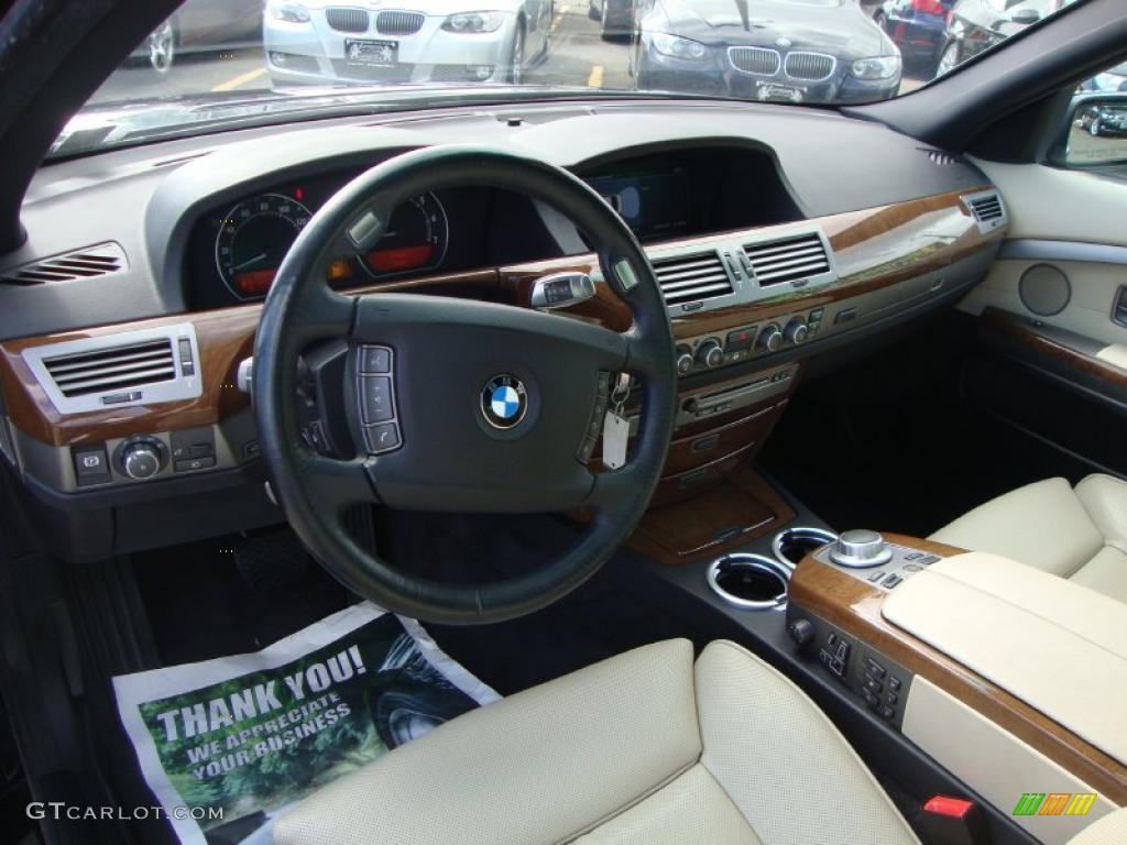 2007 7 Series 750i Sedan - Monaco Blue Metallic / Beige photo #5