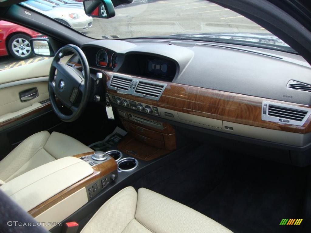 2007 7 Series 750i Sedan - Monaco Blue Metallic / Beige photo #6